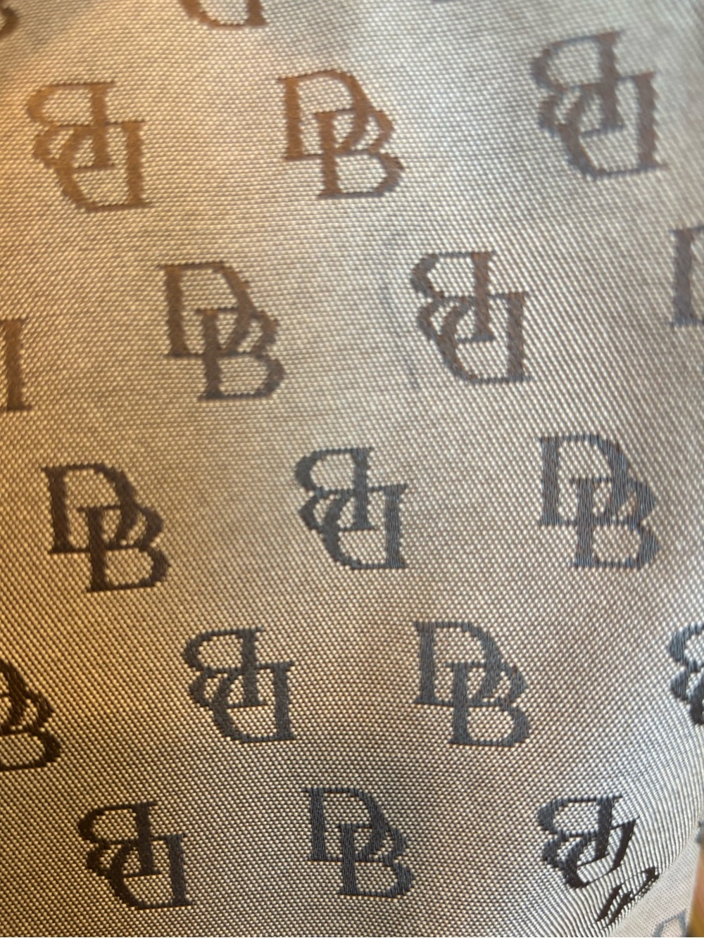 Dooney & Bourke Beige and Brown Monogram Crossbody Bag - Picture 5 of 5